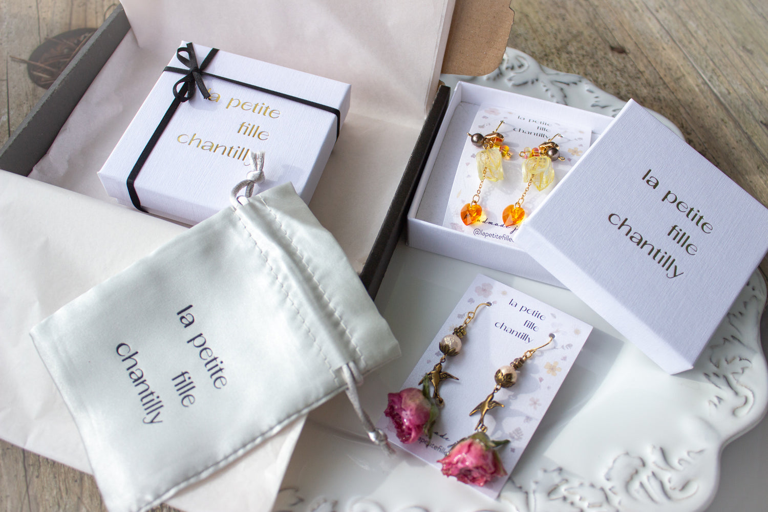emballage bijoux la petite fille chantilly