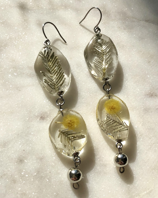 Boucles d'oreilles Baroque Mimosa