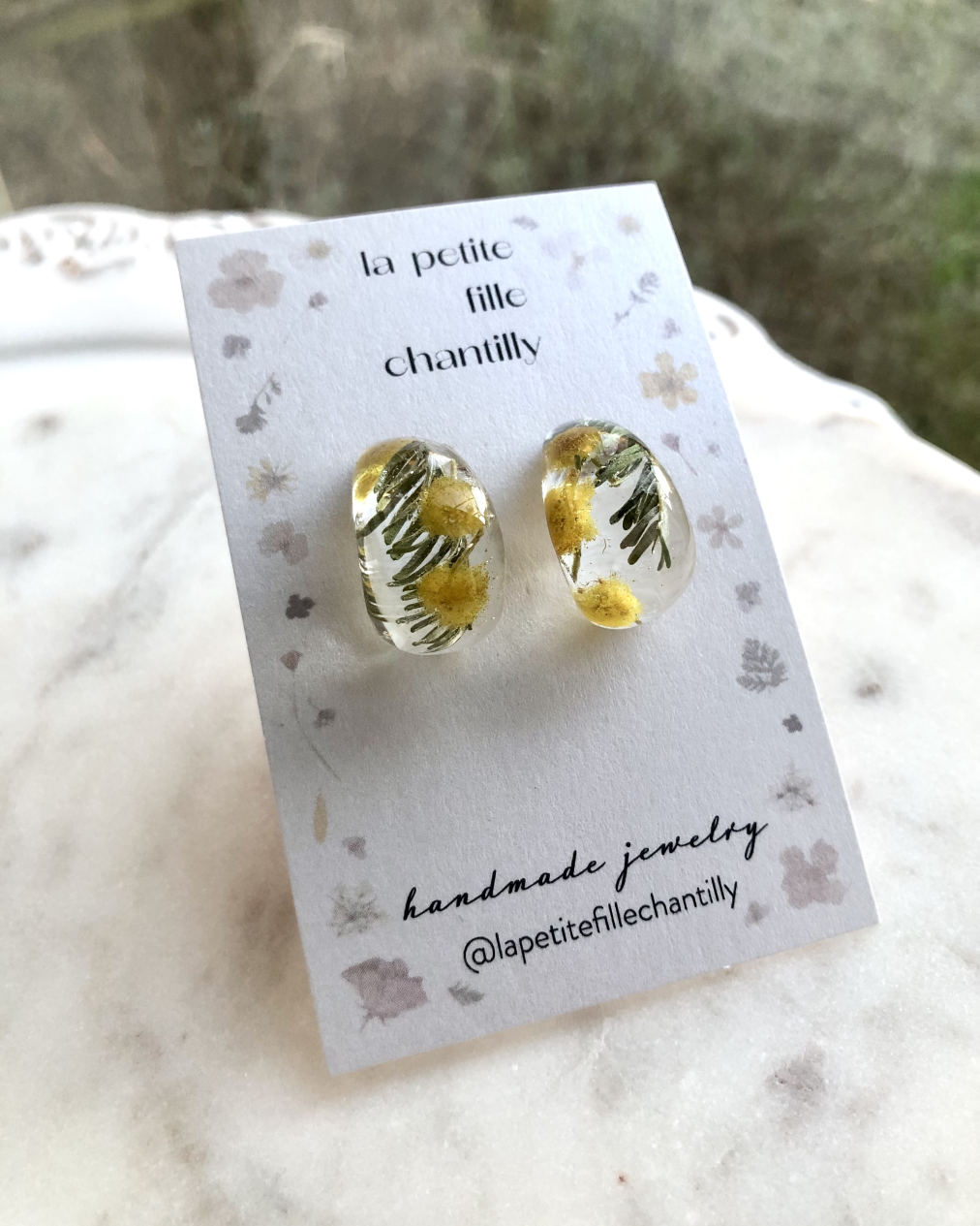 Boucles d'oreilles Chunky Drop Mimosa