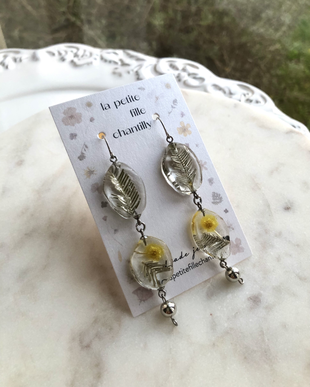 Boucles d'oreilles Baroque Mimosa