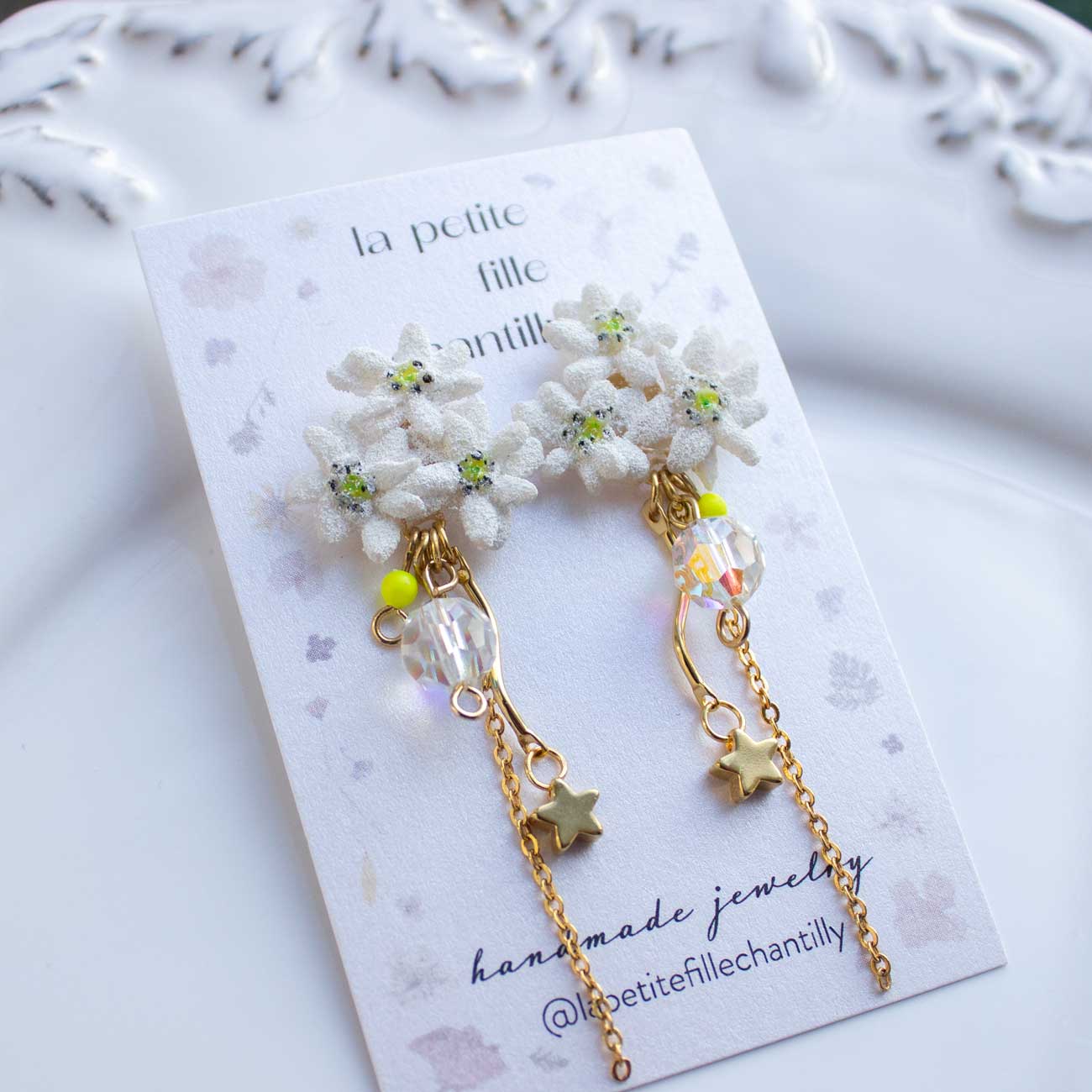 Pendientes ramo Edelweiss