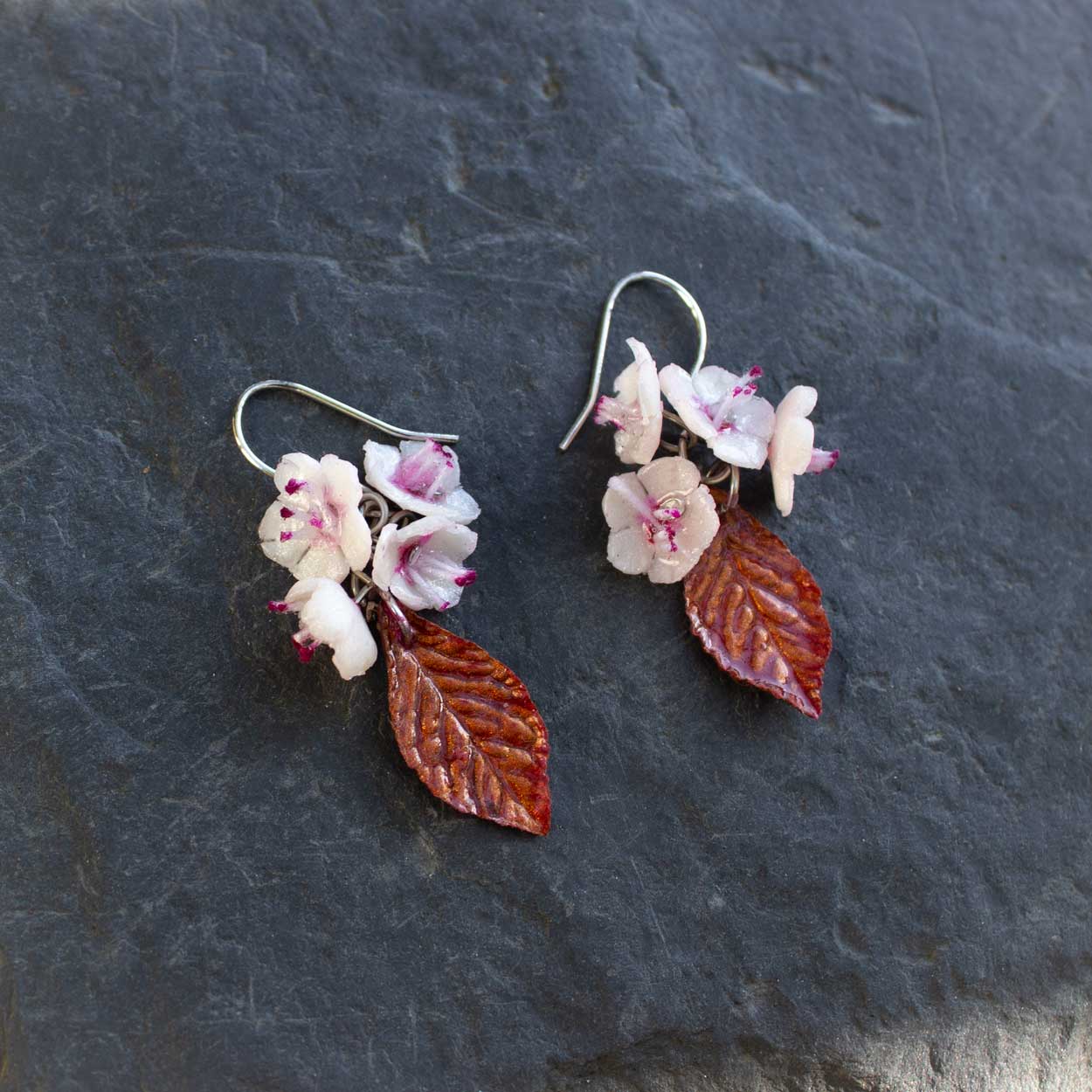 Boucles d'oreilles Sakura Plum