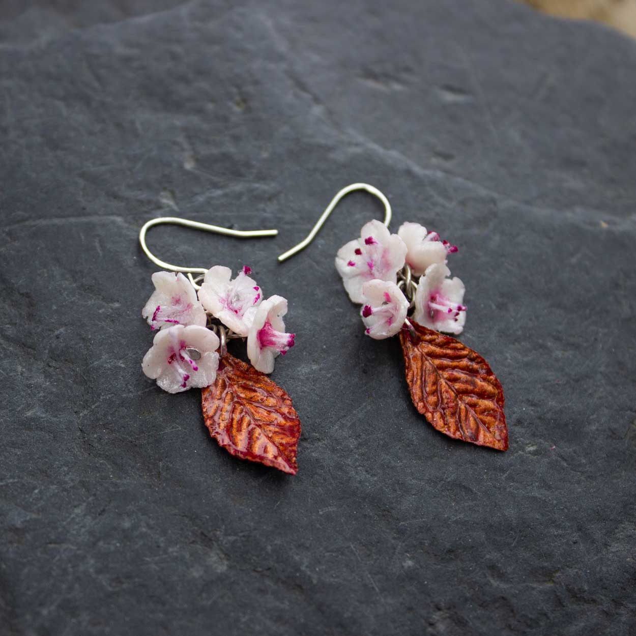 Boucles d'oreilles Sakura Plum