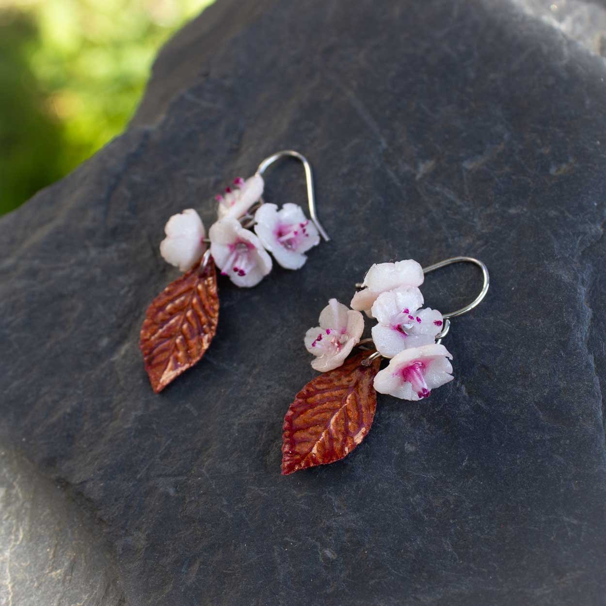 Boucles d'oreilles Sakura Plum