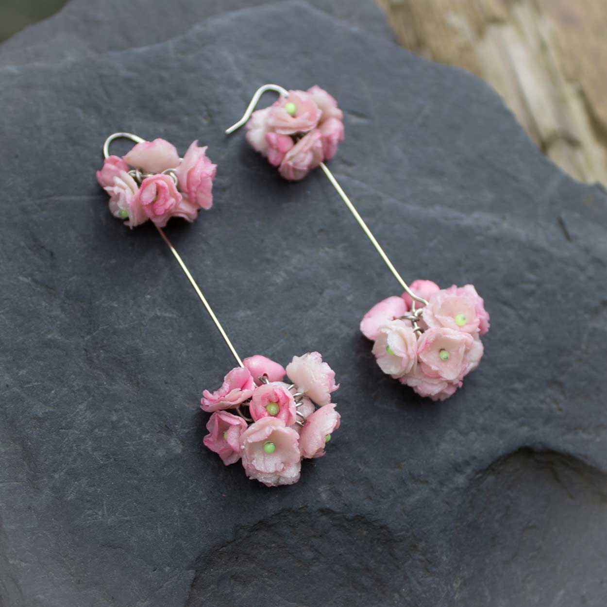 Boucles d'oreilles longues Hanami Kanzan