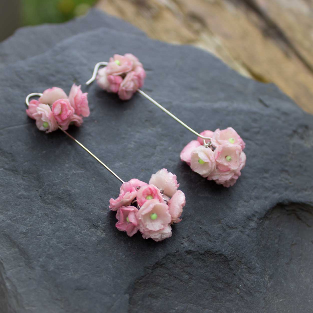 Boucles d'oreilles longues Hanami Kanzan