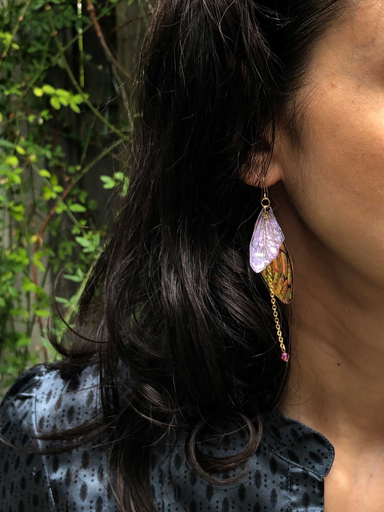 boucles d'oreilles fairy wings