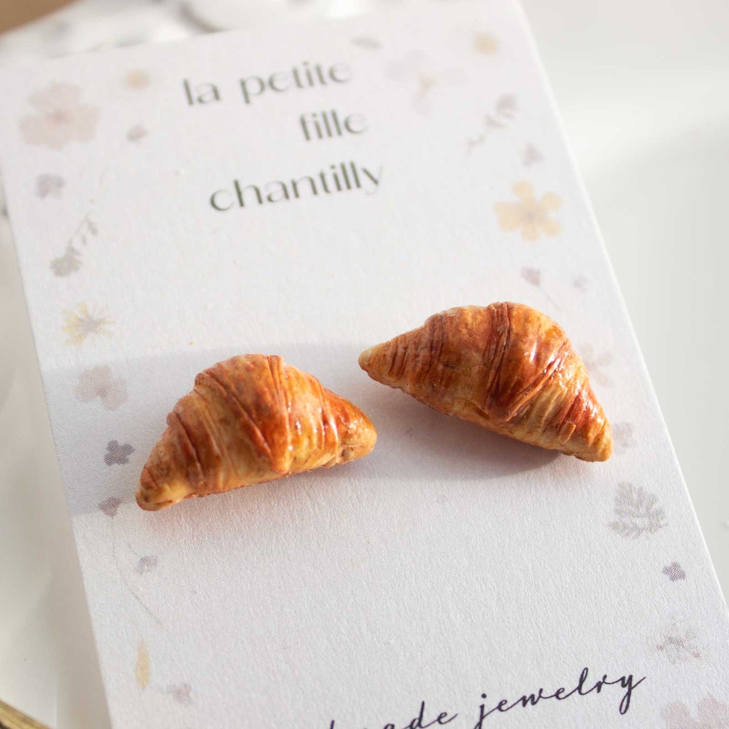 boucles d'oreilles puces croissants