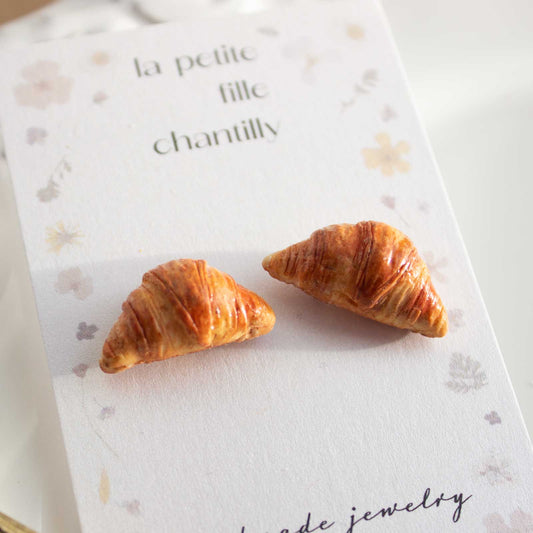boucles d'oreilles puces croissants