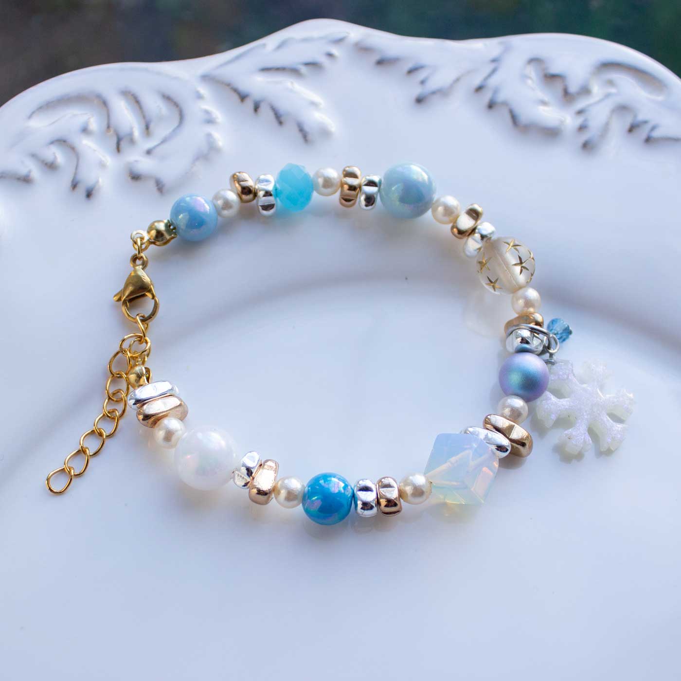 Pulsera con cuentas Winter Sky