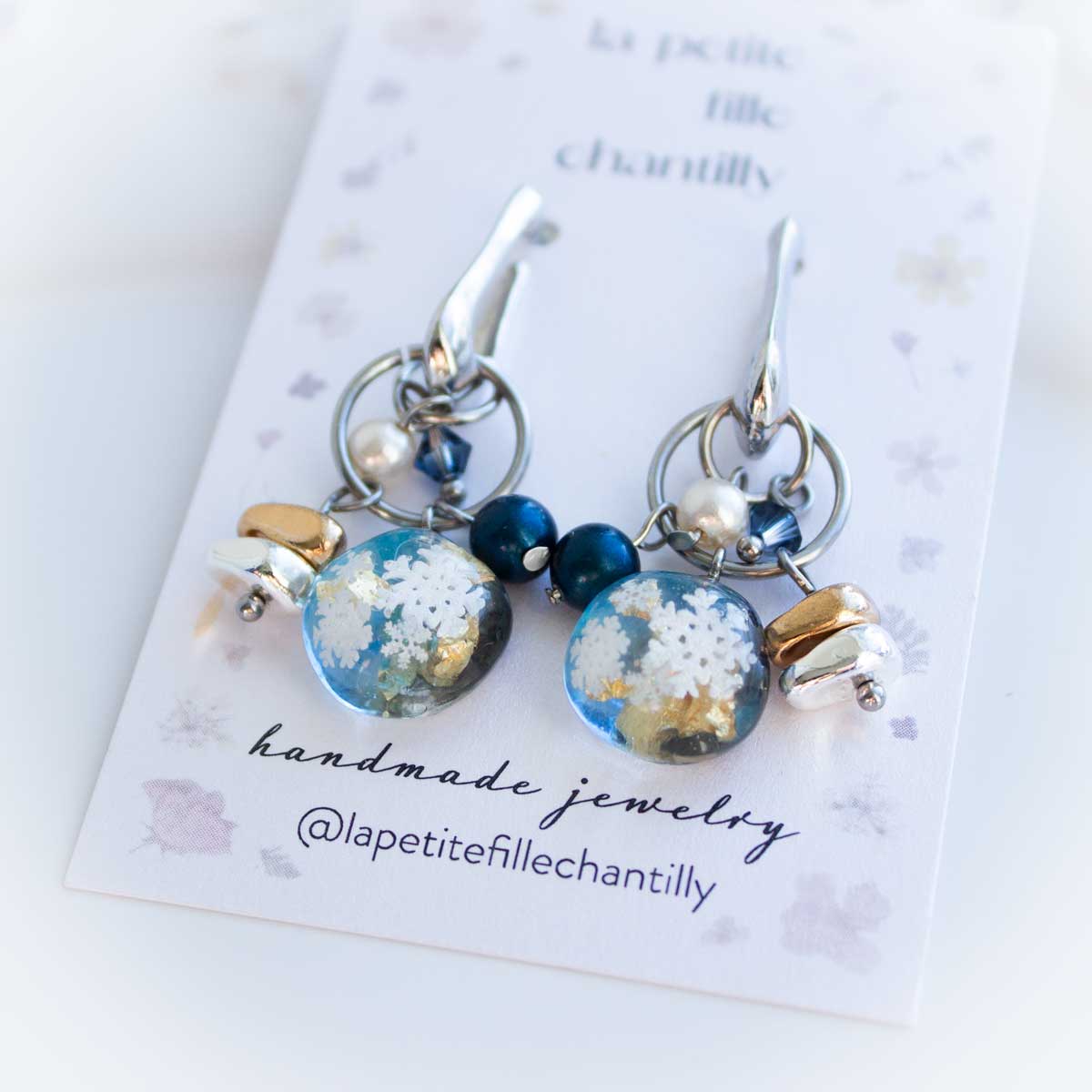 Pendientes de copo de noche
